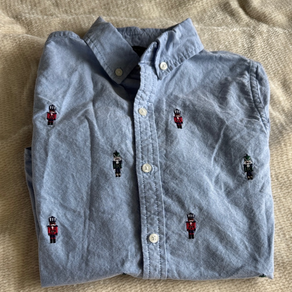 Janie and Jack HOLIDAY boys Nutcracker button down